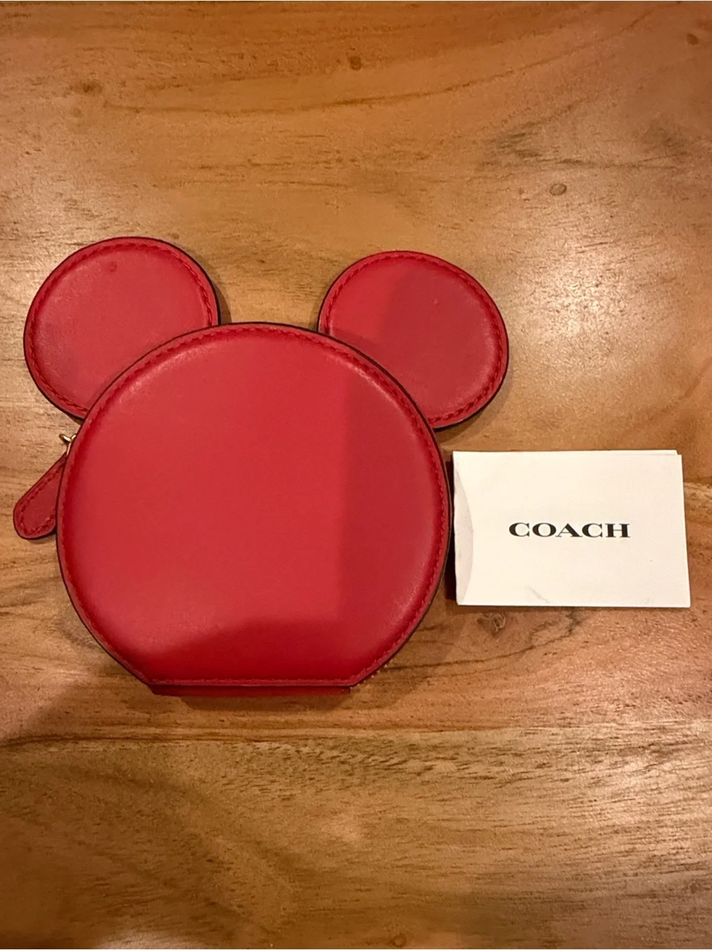 NWT Disney x Coach Mickey Mouse Ear Coin Case [limited edition]